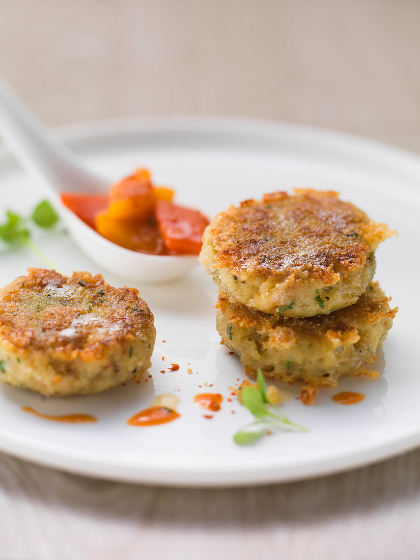 Dumplings with peperonata