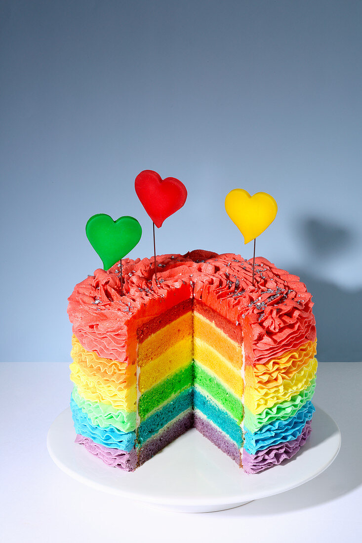Rainbow cake (trend from the 2010s)