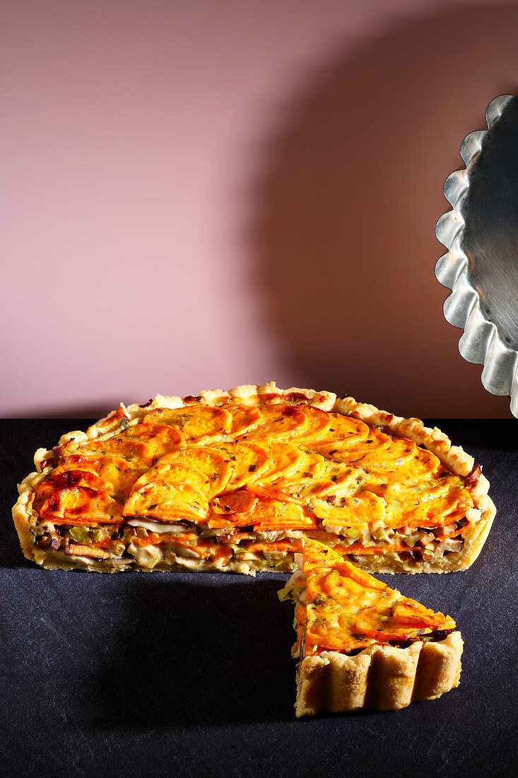 Sweet potato quiche (trend from the 2010s)