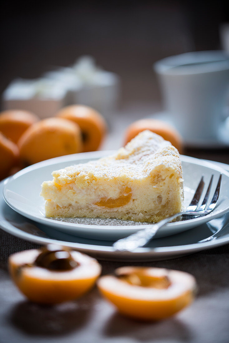 Medlar curd cake (vegan)