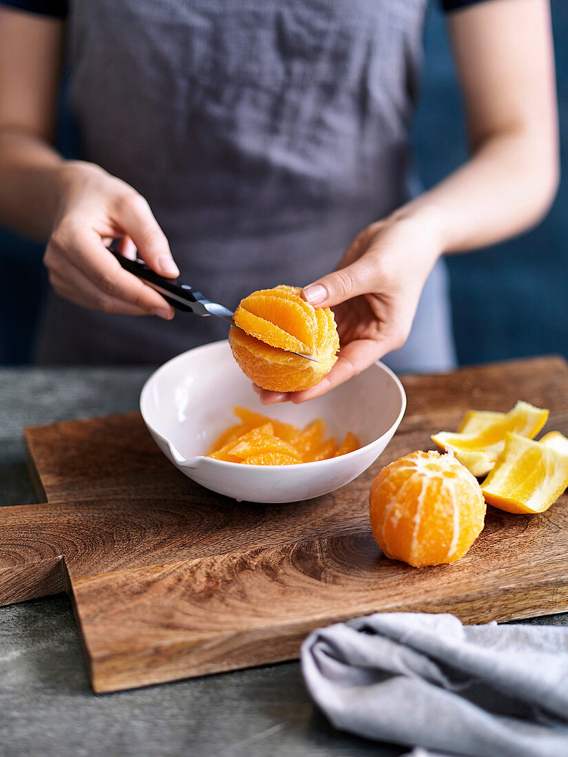 Filleting orange