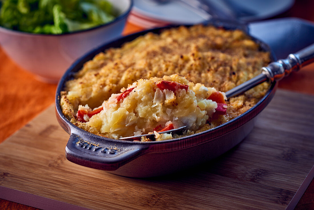 Parmentier with Brandade De Morue (French fish bake)