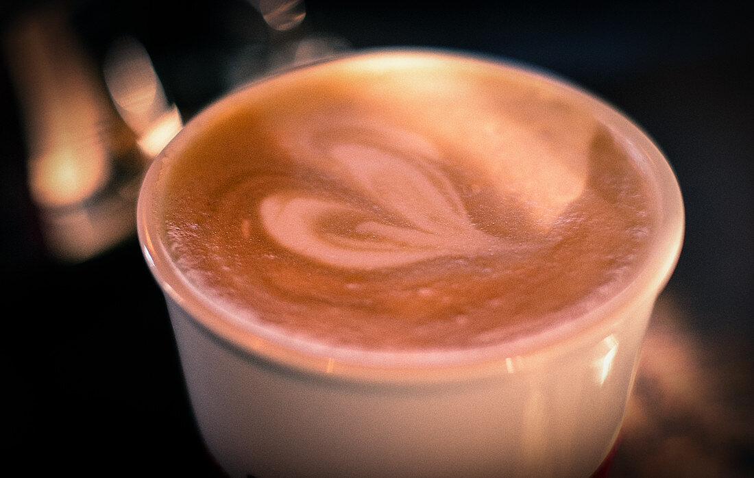 Cappuccino with heart