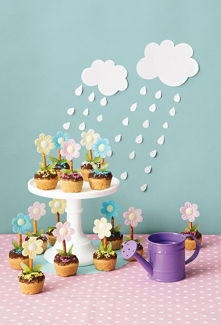 Flowerpot cupcakes