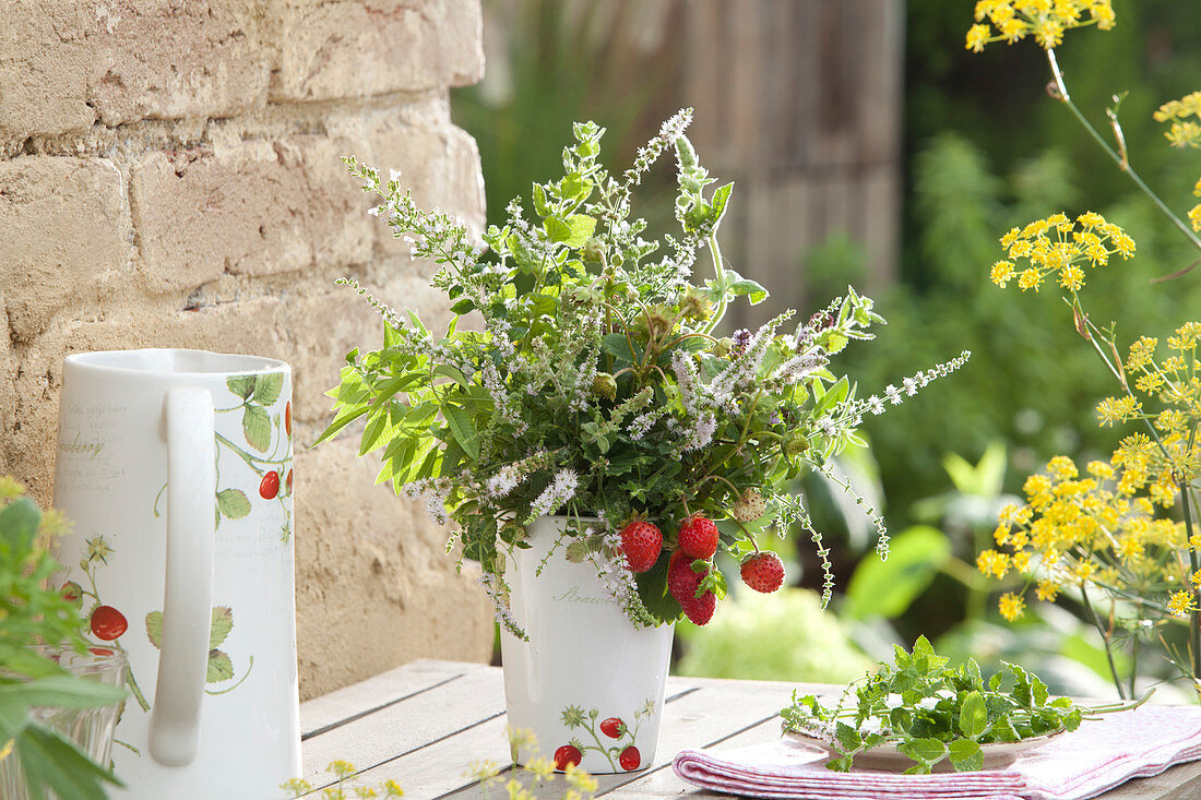 Bouquet Of Flowering Herbs