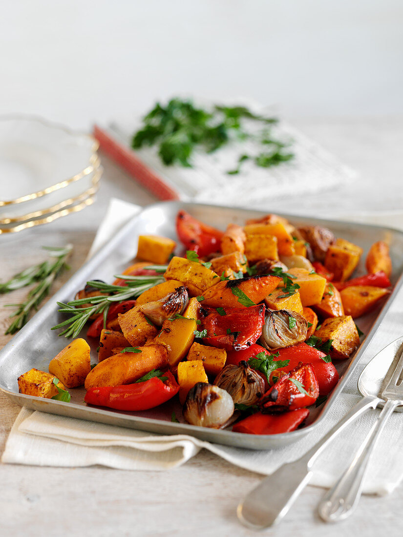 Sweet roasted vegetables