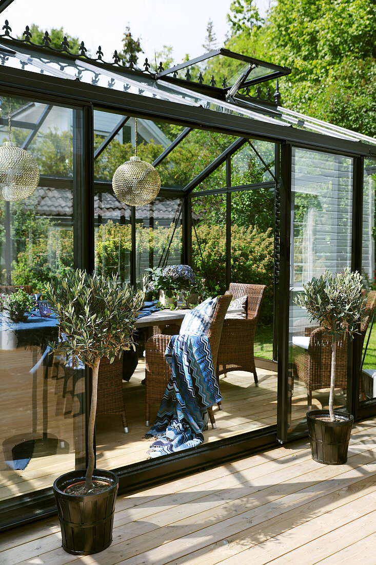 View into conservatory