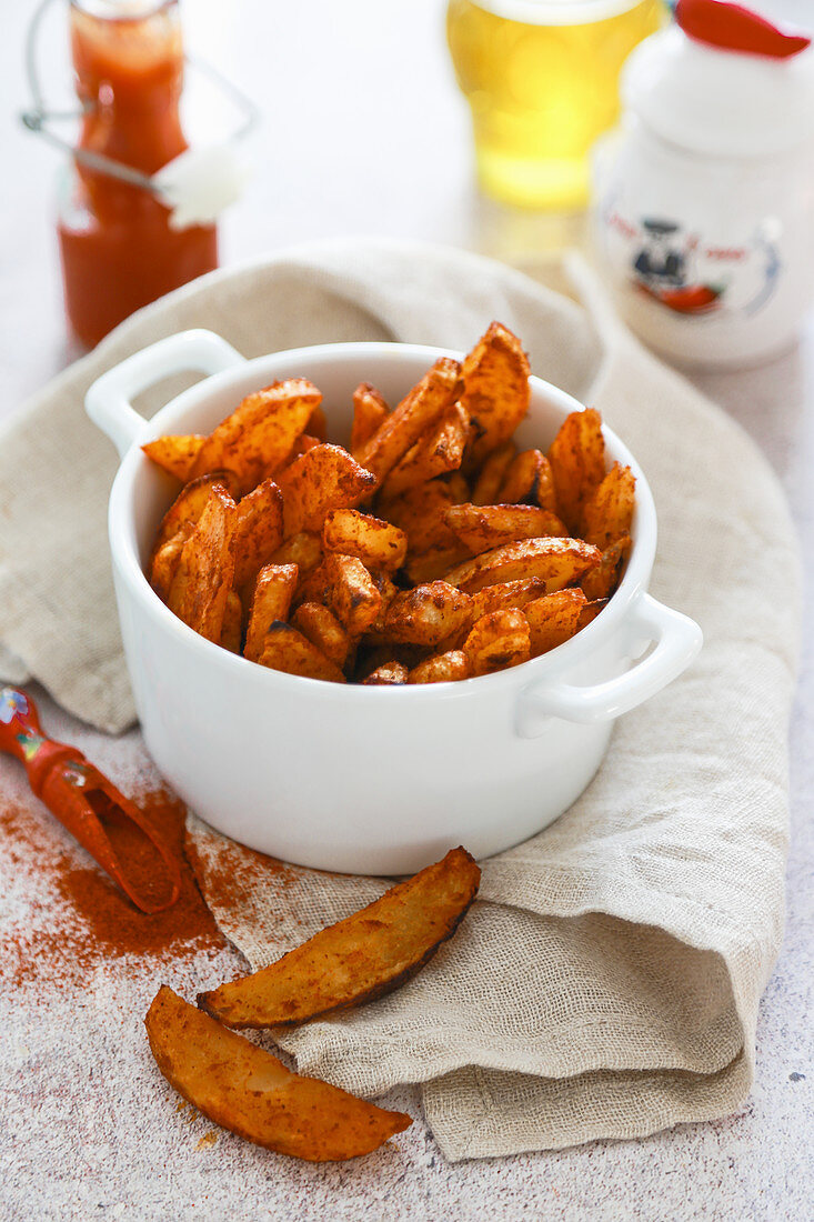 Potato Wedges mit Paprikapulver