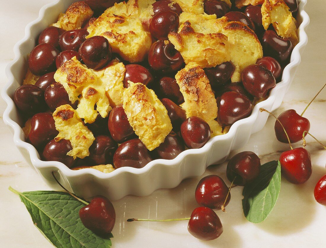 Semolina and Cherry Bake