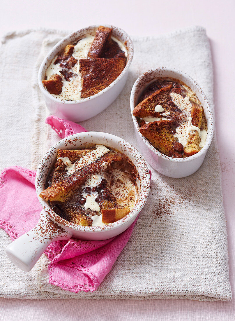 Small Chocolate Bread & Butter Pudding