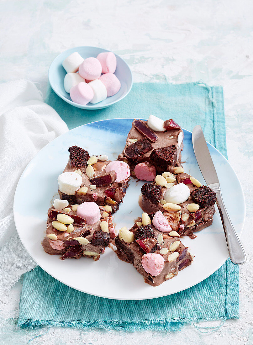 Frozen rocky road