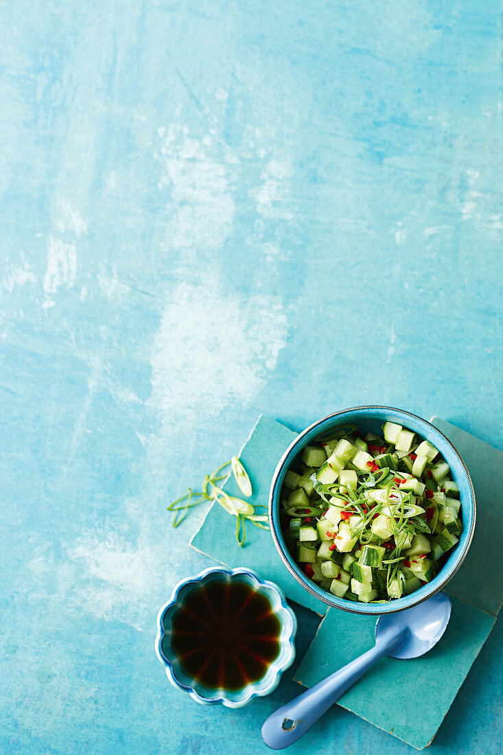 Sweet and sour cucumber salad