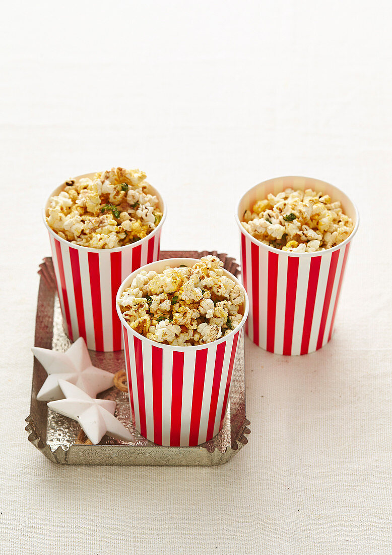 Süsses Gewürz-Popcorn (Weihnachten)
