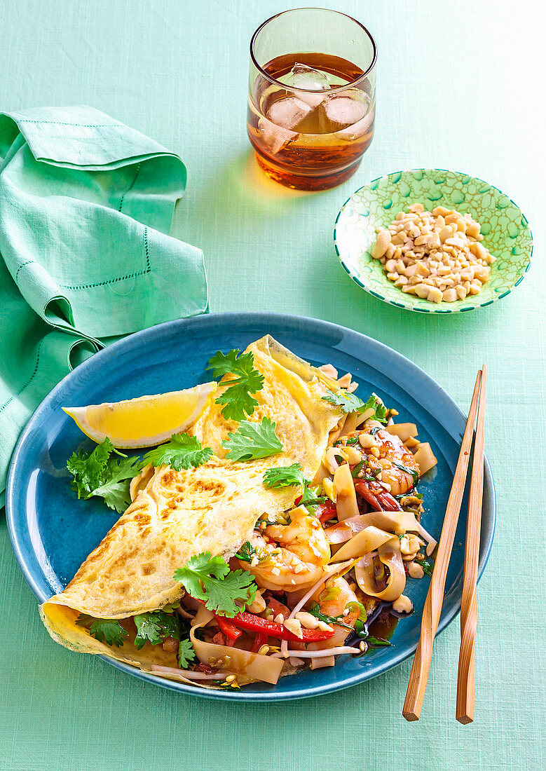 Pad thai omelettes