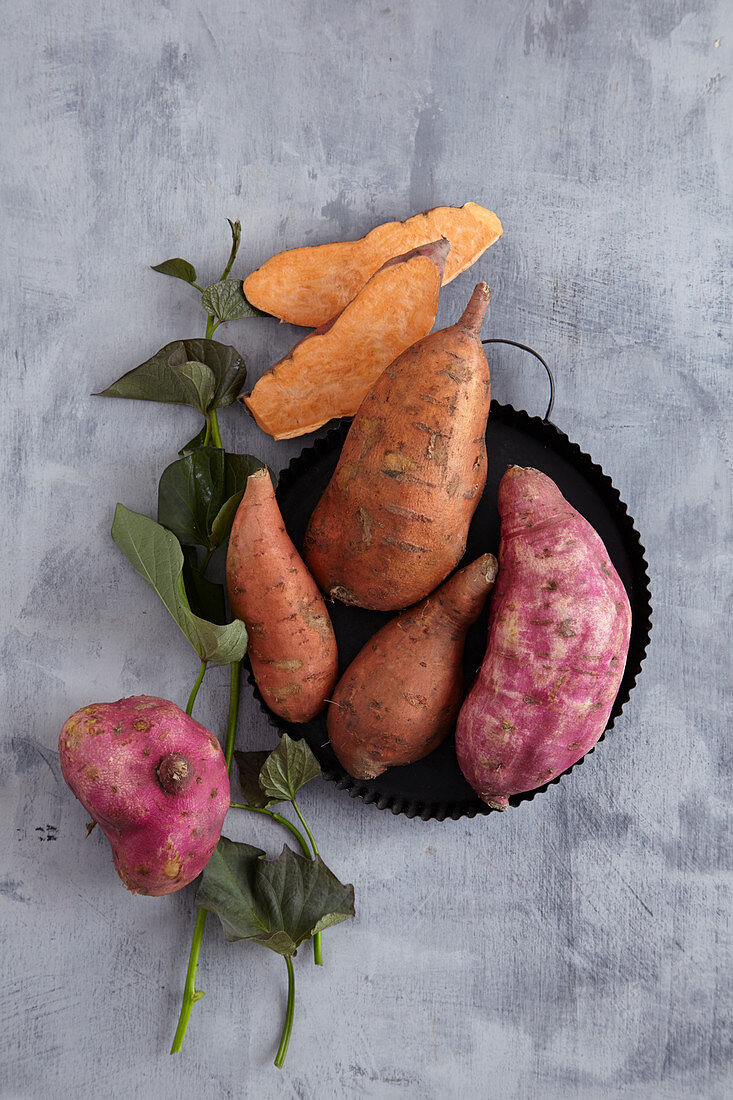 Various sweet potatoes