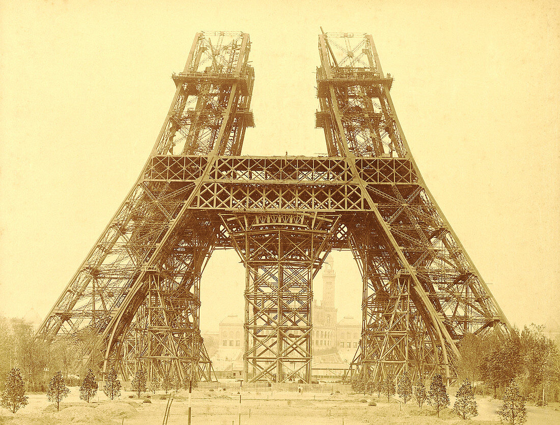 Eiffel Tower construction, 1888