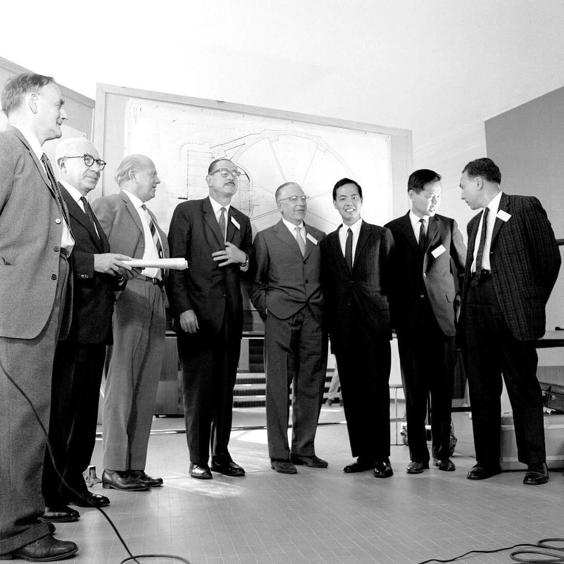 Nobel laureates at CERN symposium, July 1962