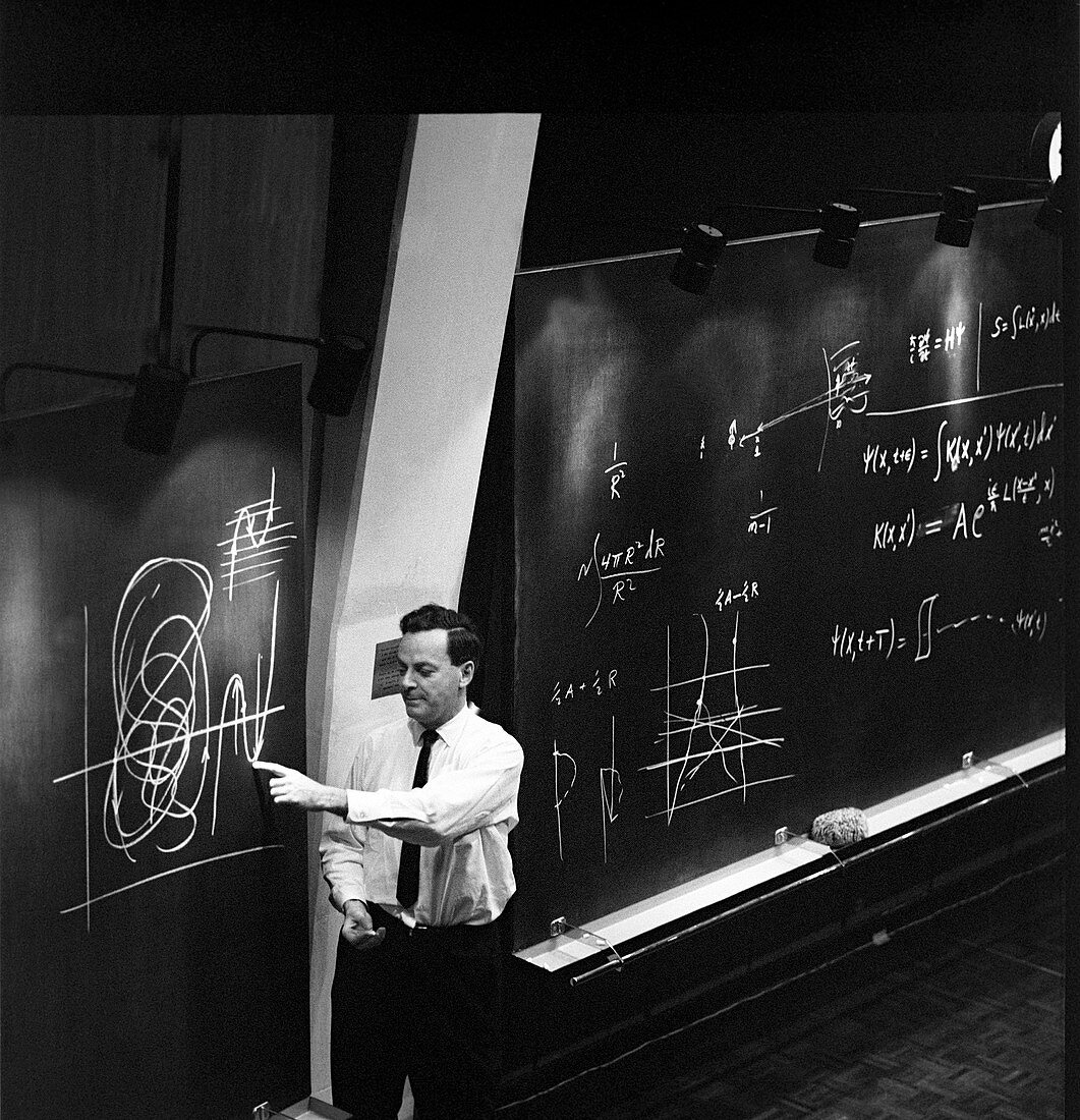 Richard Feynman's post-Nobel lecture at CERN, 1965