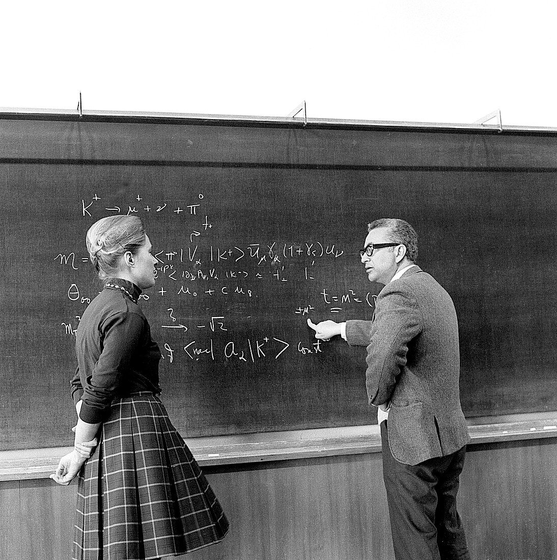 Gaillard and Gell-Mann at CERN, April 1972