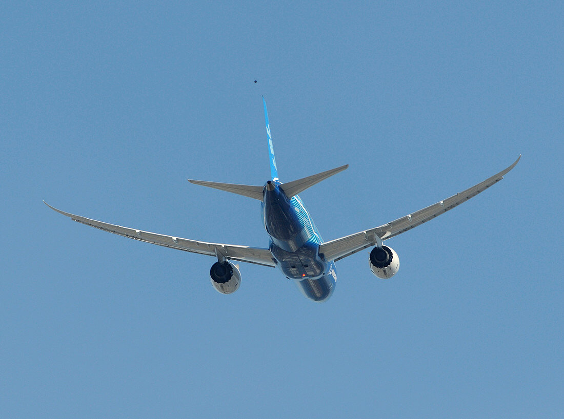 Boeing 787-8 Dreamliner prototype taking off