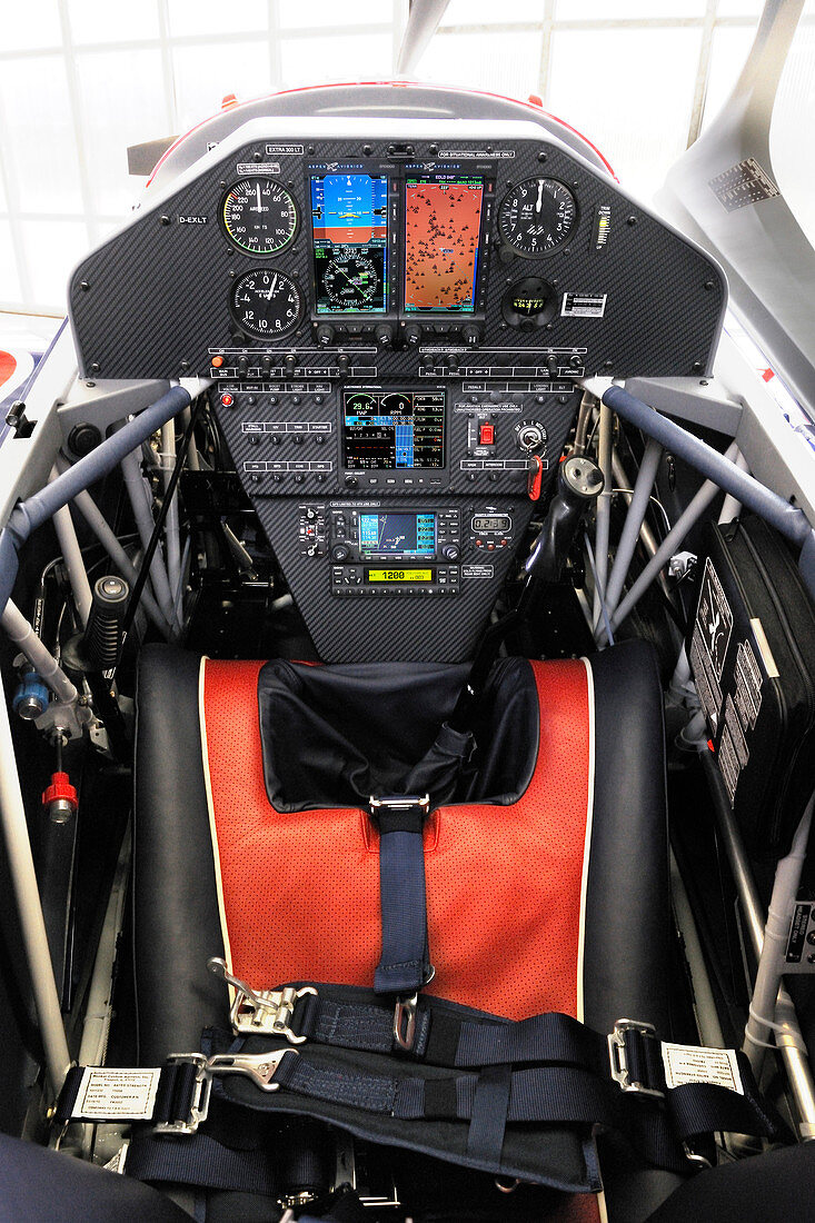 Extra 330LT light aircraft cockpit