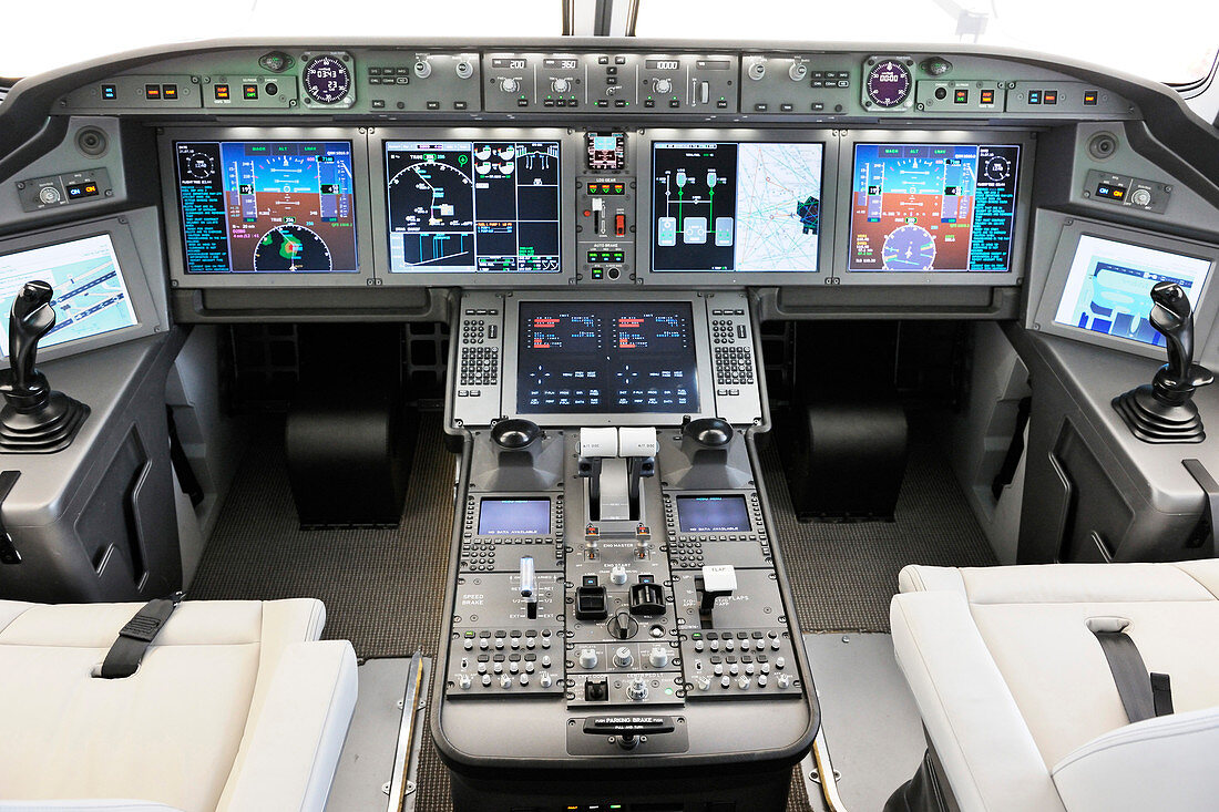 UAC MS-21 aircraft cockpit mock-up