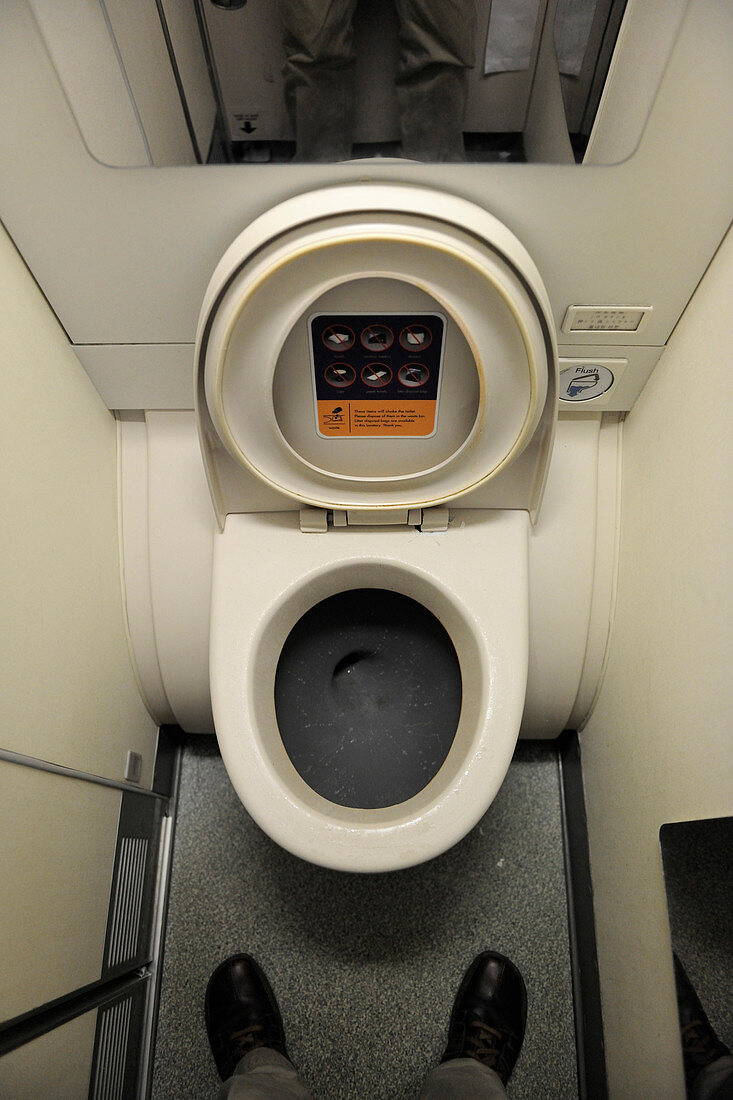 Passenger plane toilet