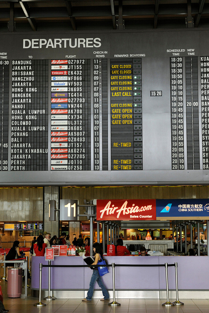 Airport departure boards