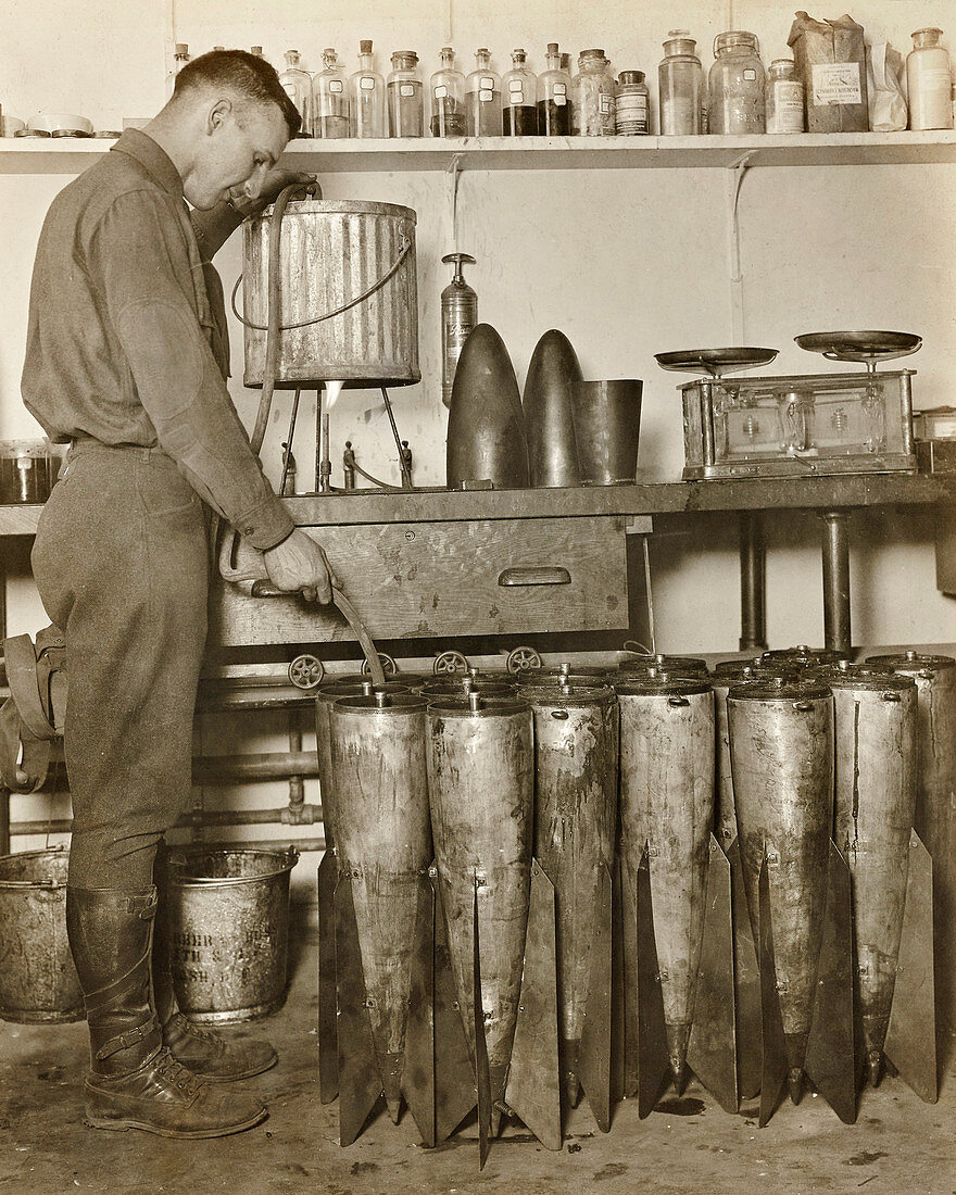 Incendiary bomb production, First World War