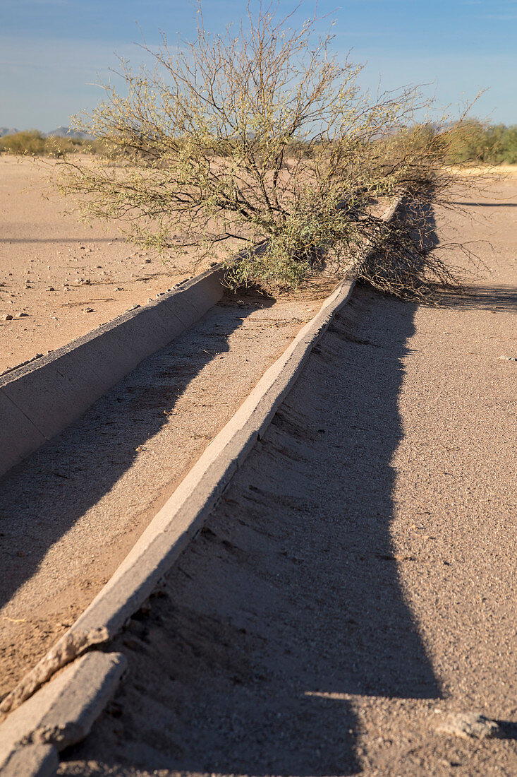 Abandoned irrigation ditch, Arizona, USA