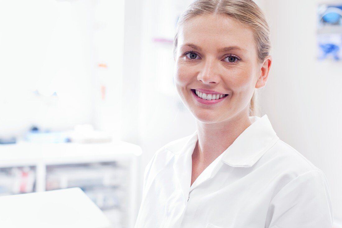 Female doctor smiling