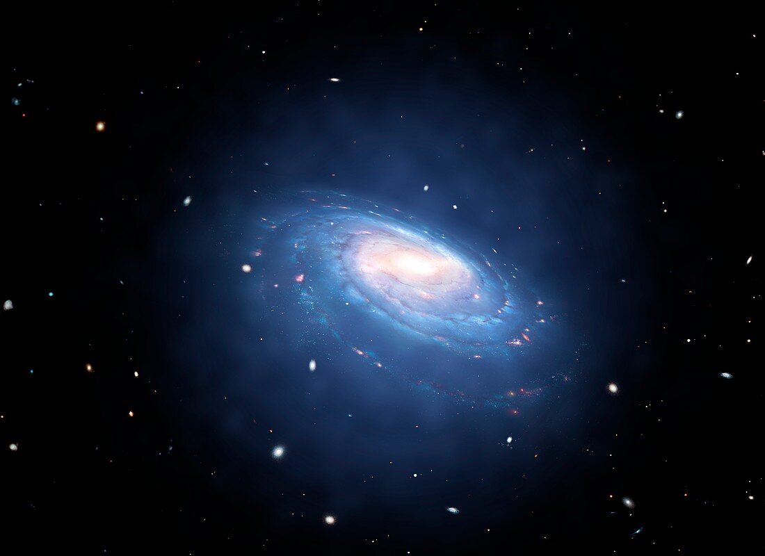 Dark Matter Halod Surrounding a Galaxy