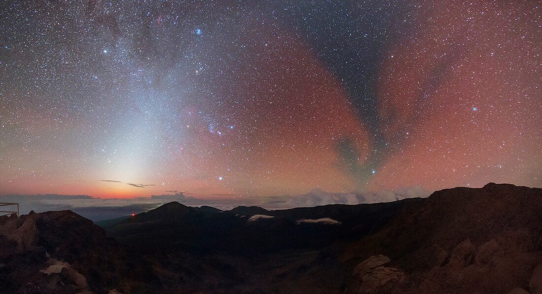 Milky Way over Haleakala crater, Hawaii