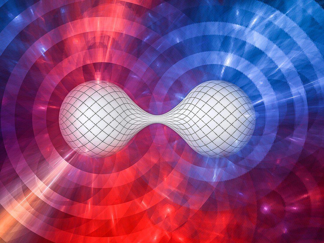 Gravitational waves, illustration