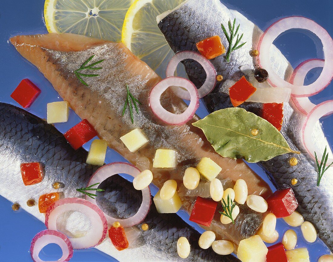 Maatjes Herring Fillet with Onion Rings