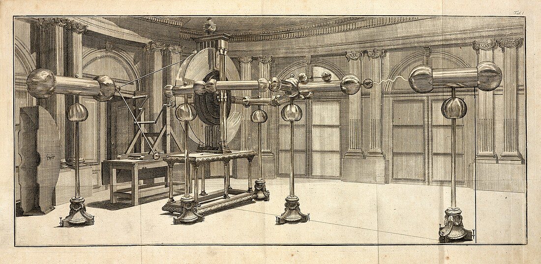 Electrostatic generator, 18th century