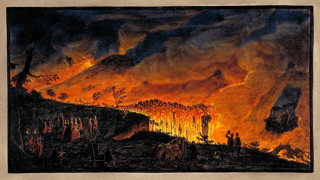 Mount Vesuvius activity, 1771