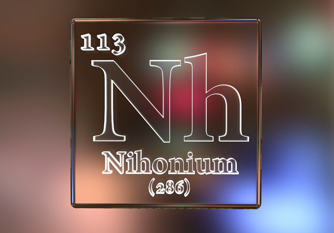 Niobium chemical element, illustration