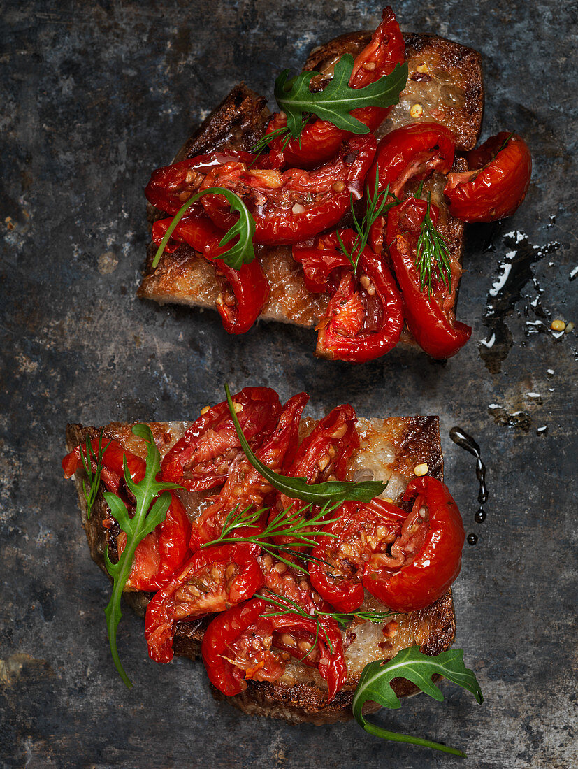 Bruschetta mit Rucola