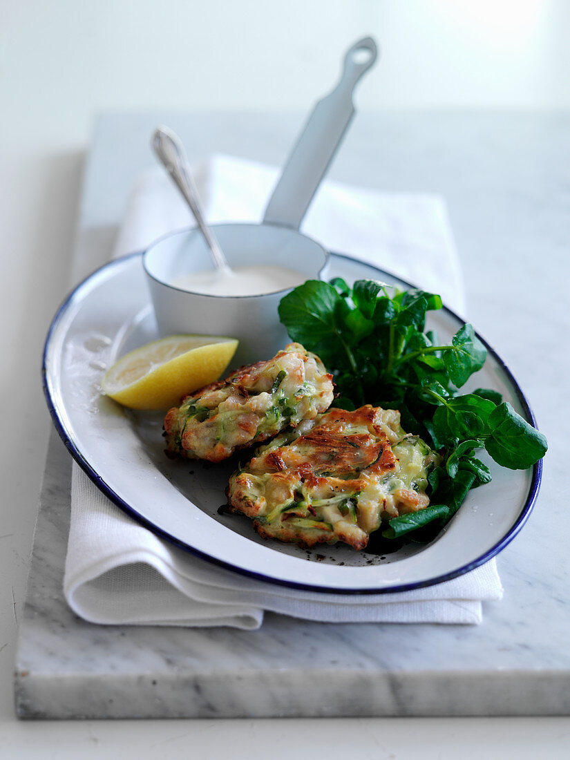 Hähnchen-Zucchini-Fritters