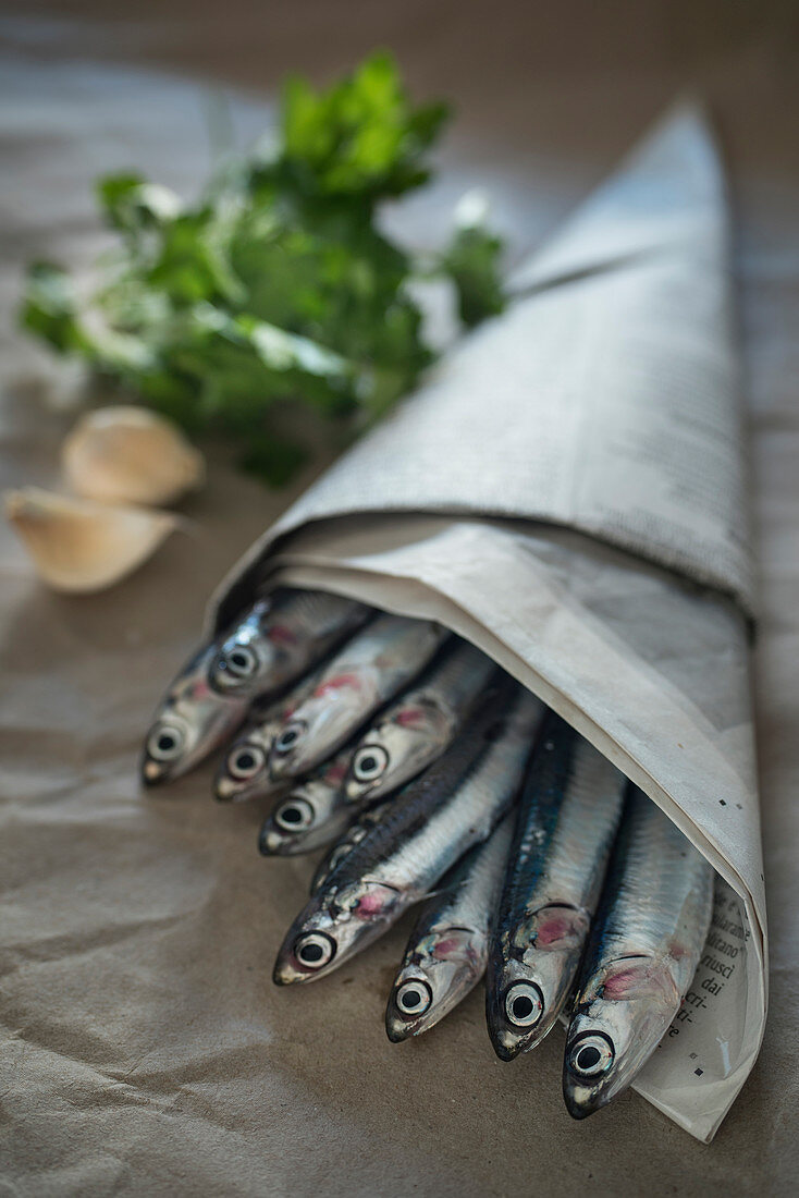 Fresh anchovies (Italy, Sicily)