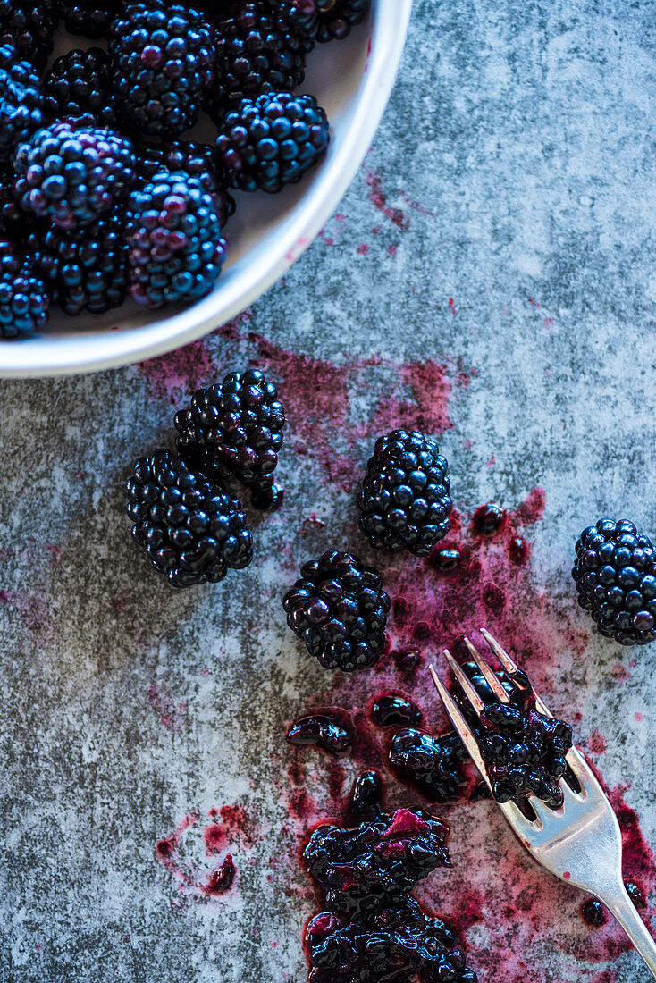 Frische Brombeeren