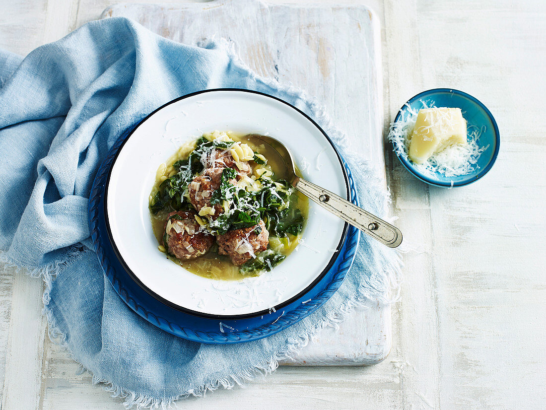 Tuscan Meatball Soup