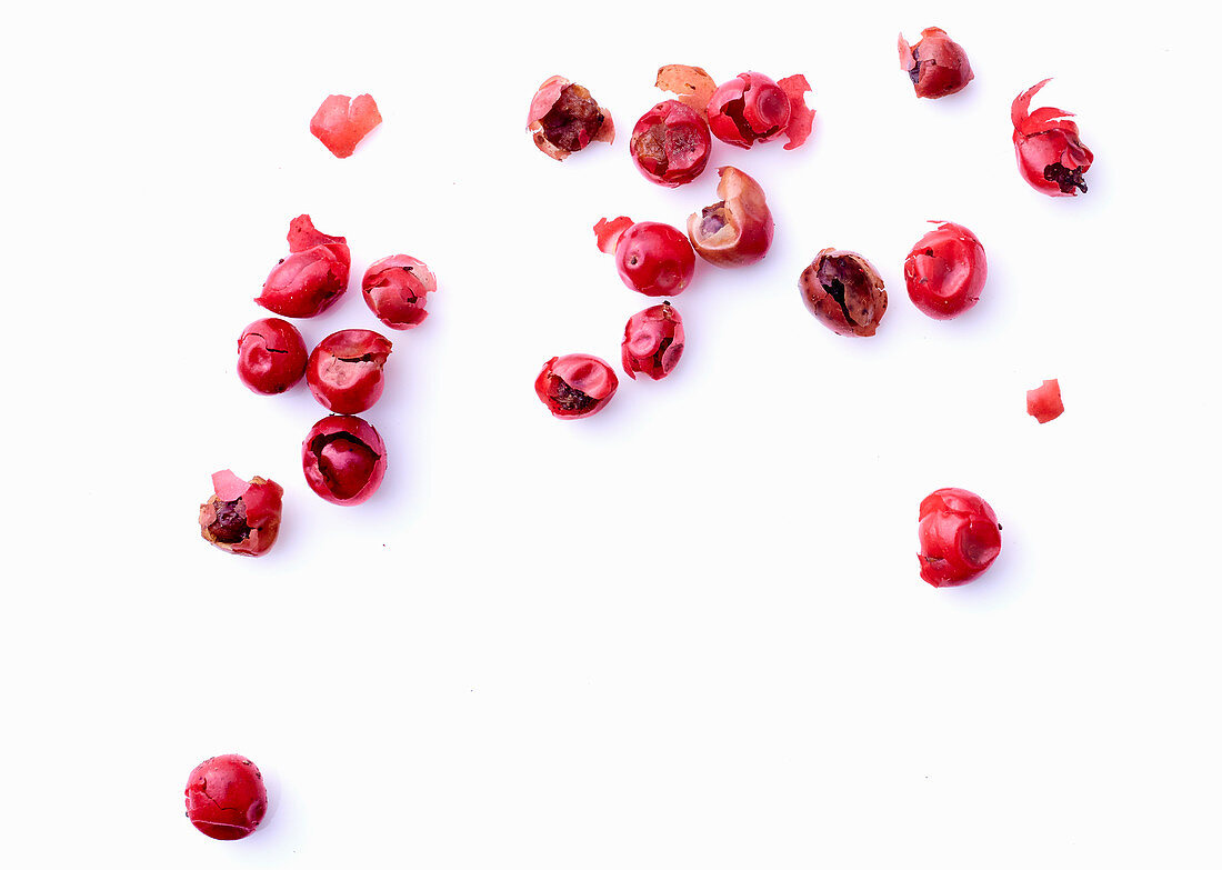Red pepper on a white background