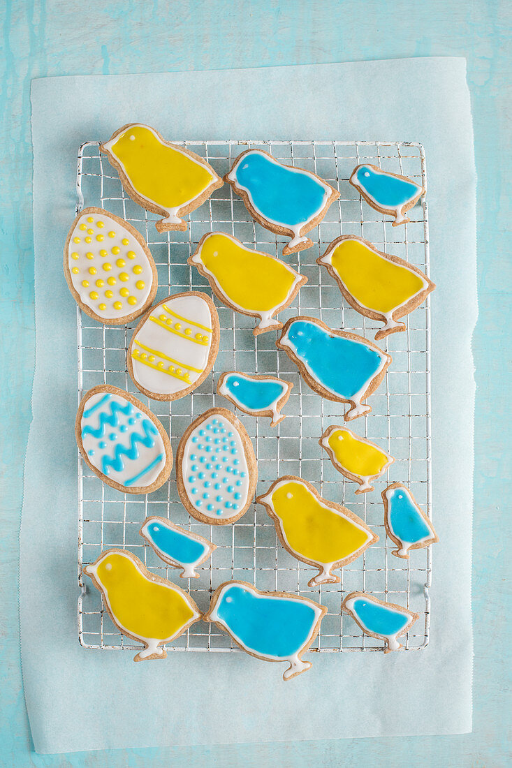 Easter biscuits, view from above
