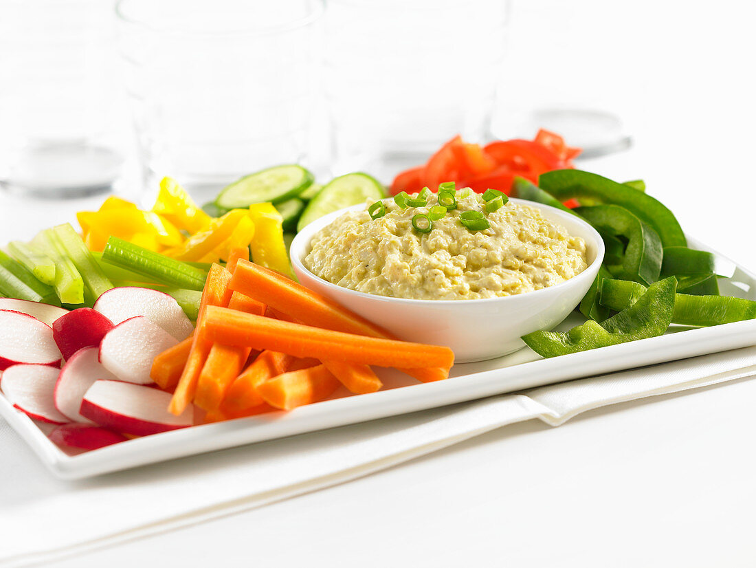 Egg Dip with vegetables