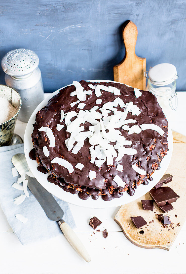 Schokoladen-Kokos-Torte