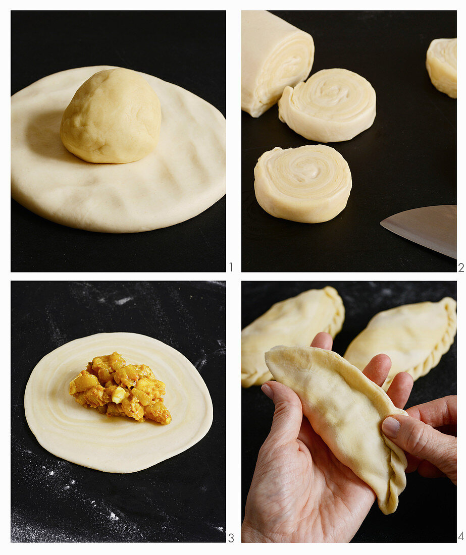 How to make curry pasties (Singapore)