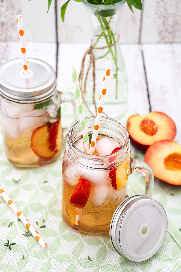 peach iced tea