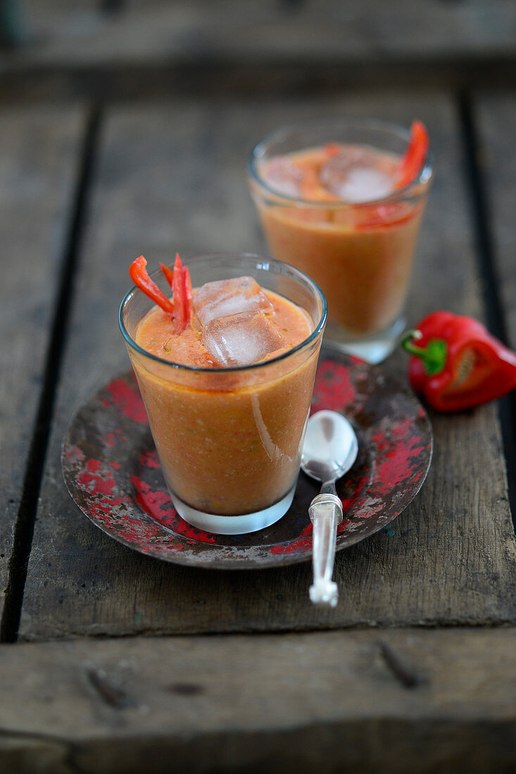 Andalusian gazpacho with peppers